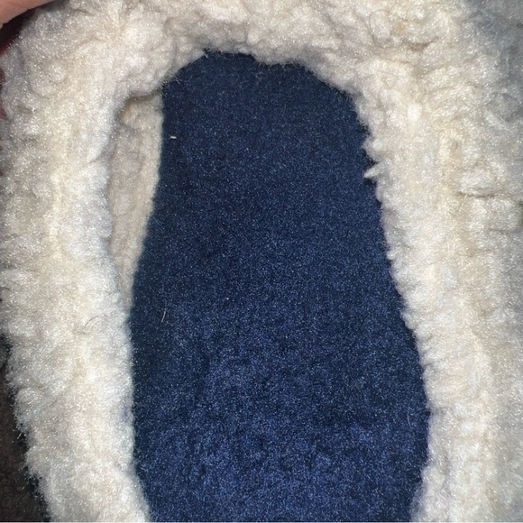LL Bean Women's Cream Knit Wicked Good Fleece Lined Cozy Slippers Size 10 M - Picture 6 of 8